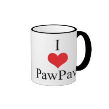 I Love (Heart) PawPaw Coffee Mugs