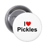 I Love (Heart) Pickles Pinback Button