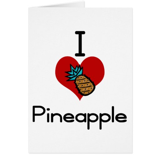 I loveheart pineapple Zazzle