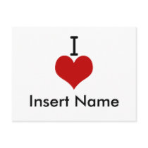 I Love (heart)