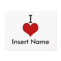 I Love (heart) postcards