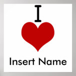 I Love (heart) posters
