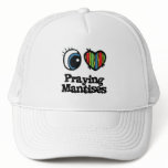 I Love (Heart) Praying Mantises hats