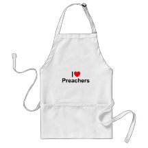 I Love (Heart) Preachers Apron