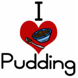 I love-heart pudding photo sculptures