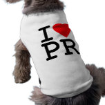 I Love Heart Puerto Rico Doggie Tshirt