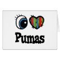 I Love (Heart) Pumas cards