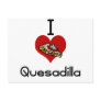 I love-heart Quesadilla Post Cards