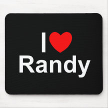 I Love (Heart) Randy Mousepad