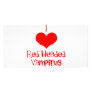 I Love (heart) Red-Headed Vampires Picture Card