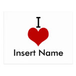 I Love (heart) Rochell Post Card