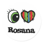I Love (Heart) Rosana stickers