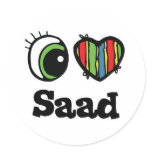 I Love (Heart) Saad stickers