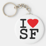 I Love Heart San Francisco Key Chain