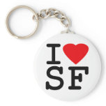 I Love Heart San Francisco keychains