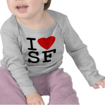 I Love Heart San Francisco T Shirts