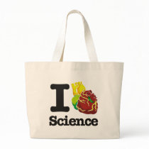 I Love Heart Science Tote Bag