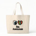 I Love (Heart) Sea Anemone bags