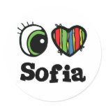 I Love (Heart) Sofia stickers