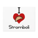 I love -heart  stromboli postcards
