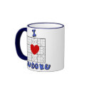 I Love Heart Sudoku Puzzle Coffee Mug