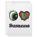 I Love (Heart) Susanne invitations