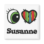 I Love (Heart) Susanne magnets
