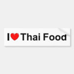 I Love (Heart) Thai Food Bumper Stickers