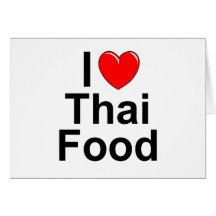I Love (Heart) Thai Food Cards