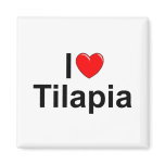 I Love (Heart) Tilapia Fridge Magnets