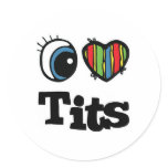 I Love (Heart) Tits stickers