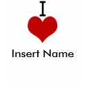 I Love (heart) t-shirts