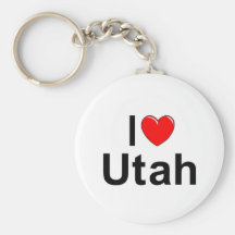 I Love (Heart) Utah Key Chains
