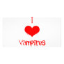 I Love (heart) Vampires Custom Photo Card