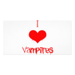 I Love (heart) Vampires photo cards