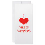 I love (heart) Viking vampires rack cards