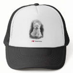 I Love (Heart) Westies: Pencil Drawing, Realism Mesh Hat