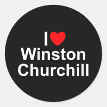 I Love (Heart) Winston Churchill Sticker