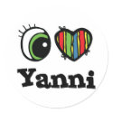 I Love (Heart) Yanni stickers