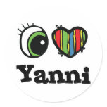 I Love (Heart) Yanni stickers