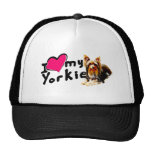 I love (heart) Yorkies Trucker Hats