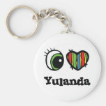 I Love (Heart) Yulanda Keychain
