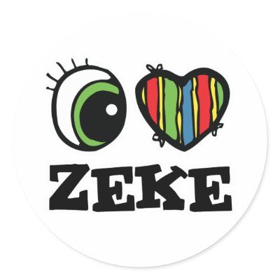 I Love (Heart) Zeke Sticker by eyeheartnames
