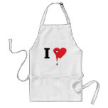 I love heartsickness icon aprons