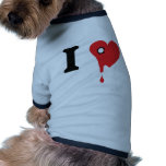 I love heartsickness icon pet tee shirt