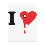 I love heartsickness icon post cards