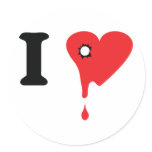 I love heartsickness icon stickers