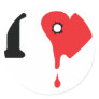 I love heartsickness icon sticker