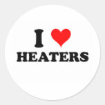 I Love Heaters Stickers