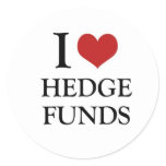I love hedge funds stickers